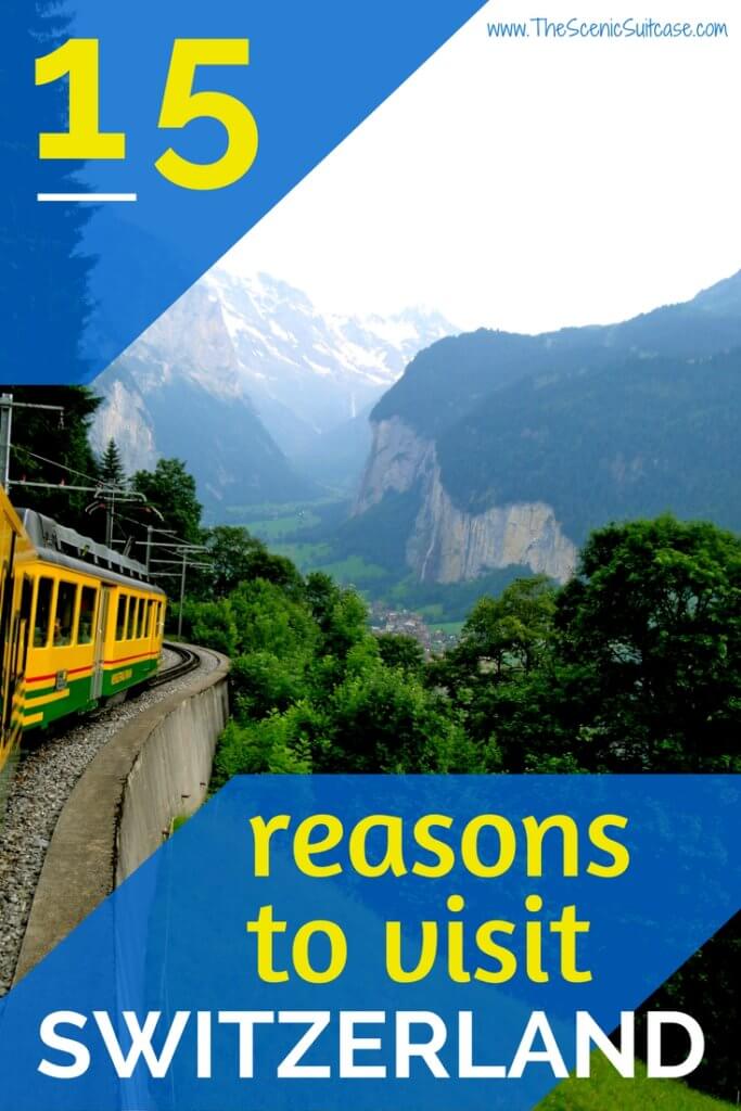 A visit to Switzerland will have you feeling you just walked into The Sound of Music. Here are some sights and landmarks you absolutely shouldn't miss. And for more travel tips and wanderlust inspiration follow The Scenic Suitcase on Pinterest!