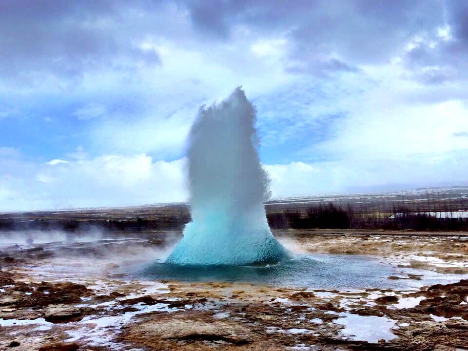 The Great Geysir on the Golden Circle. Discover picture perfect reasons to visit Iceland. Find out why it's become such a popular travel destination, and what you shouldn't miss when you're there! And for more travel tips and wanderlust inspiration follow The Scenic Suitcase on Pinterest!