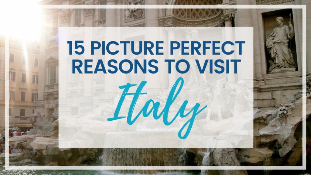 Discover 15 picture perfect reasons to visit Italy. And for more travel tips and wanderlust inspiration follow The Scenic Suitcase on Pinterest!
