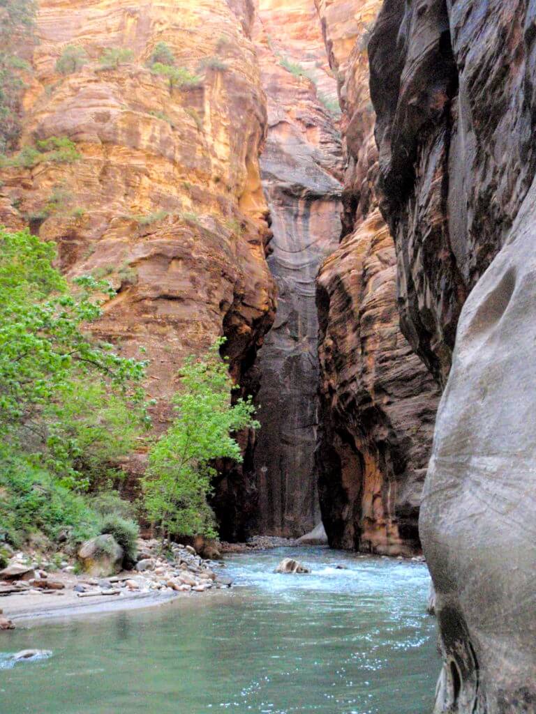 The Narrows in Zion National Park. The red rocks and desert flowers of the American Southwest set the scene for road trip you'll never forget. Here are some locales you really shouldn't miss. And for more travel tips and wanderlust inspiration follow The Scenic Suitcase on Pinterest!