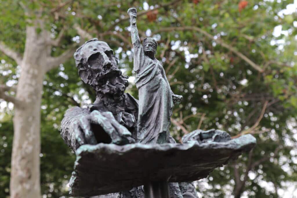 A statue on Liberty Island. Discover 30 picture perfect reasons to visit New York City. And for more travel tips and wanderlust inspiration follow The Scenic Suitcase on Pinterest!