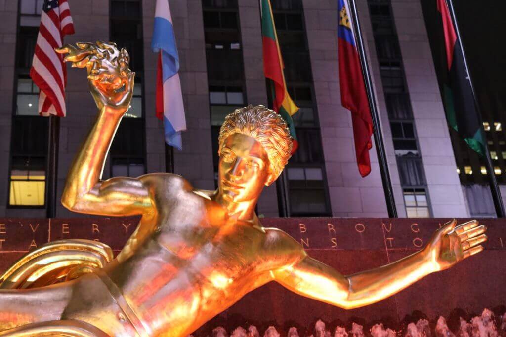 The Prometheus statue in Rockefeller Center. Discover 30 picture perfect reasons to visit New York City. And for more travel tips and wanderlust inspiration follow The Scenic Suitcase on Pinterest!