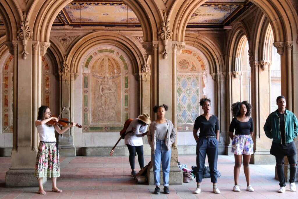 Street performers near the Bethesda Fountain. Discover 30 picture perfect reasons to visit New York City. And for more travel tips and wanderlust inspiration follow The Scenic Suitcase on Pinterest!
