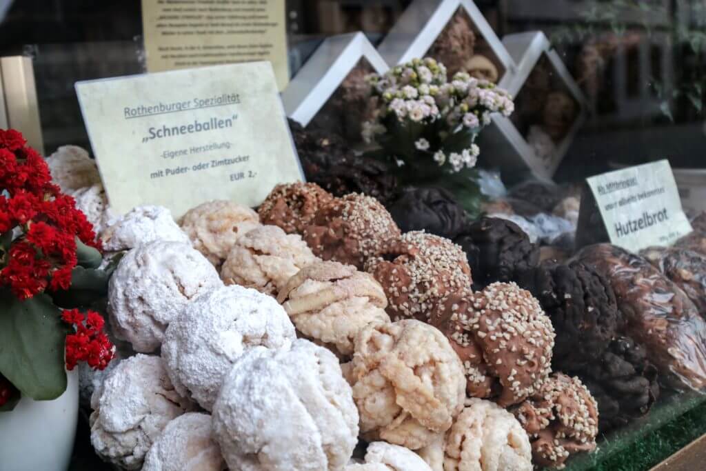 Schneeballen in Rothenburg ob der Tauber. Discover 20 picture perfect reasons to visit Germany. Want even more wanderlust inspiration? Follow The Scenic Suitcase on Pinterest!