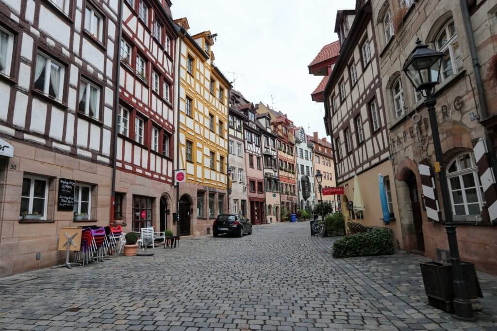 Weibgerbergasse in Nuremberg. Discover 20 picture perfect reasons to visit Germany. Want even more wanderlust inspiration? Follow The Scenic Suitcase on Pinterest!