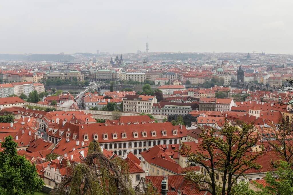A view of Prague from the Prague Castle. Discover 25 picture perfect reasons to visit Prague, Czech Republic. Want even more wanderlust inspiration? Follow The Scenic Suitcase on Pinterest!