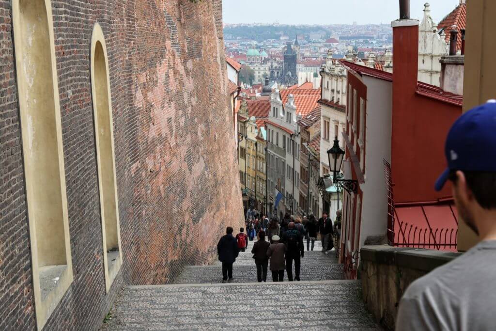The Prague Castle steps. Discover 25 picture perfect reasons to visit Prague, Czech Republic. Want even more wanderlust inspiration? Follow The Scenic Suitcase on Pinterest!