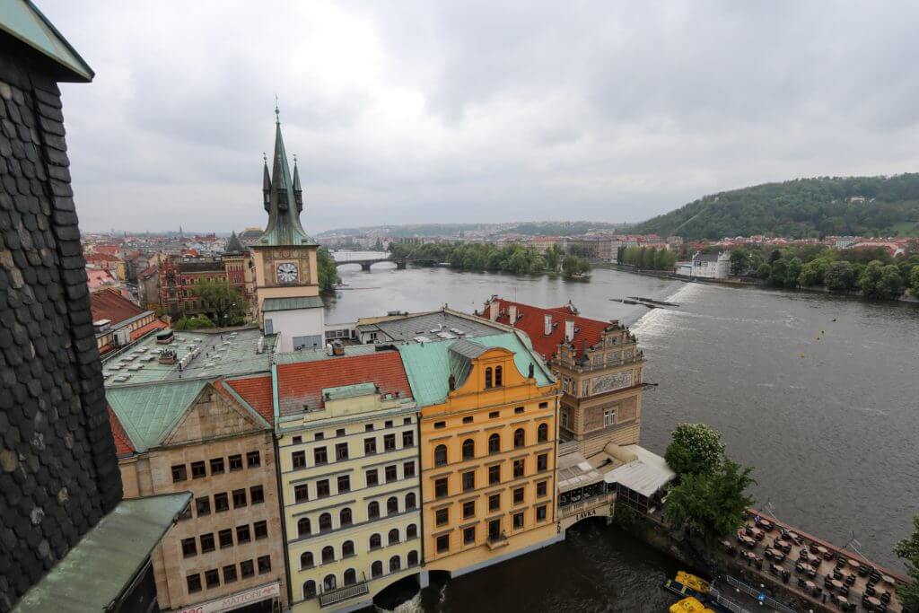 The river from the top of the Saint Charles Bridge tower. Discover 25 picture perfect reasons to visit Prague, Czech Republic. Want even more wanderlust inspiration? Follow The Scenic Suitcase on Pinterest!