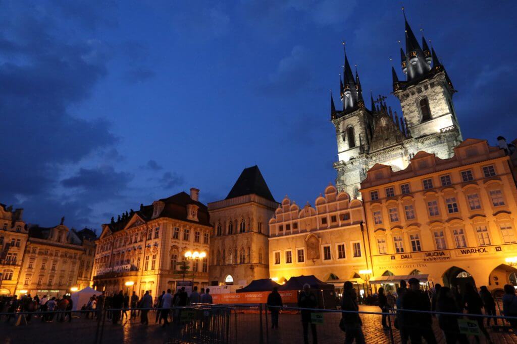 Old Town Square at night. Discover 25 picture perfect reasons to visit Prague, Czech Republic. Want even more wanderlust inspiration? Follow The Scenic Suitcase on Pinterest!