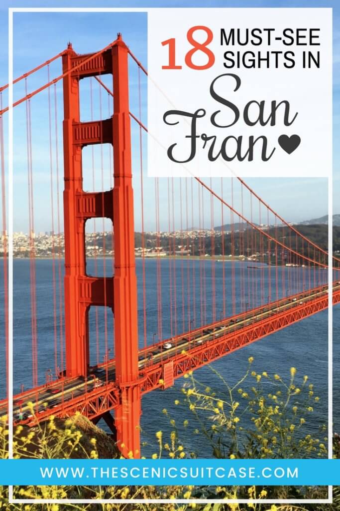  San Francisco is a gem among California's coastal cities. Discover 15 picture perfect reasons why you should plan a trip to the City by the Bay. For more travel tips and wanderlust inspiration follow The Scenic Suitcase on Pinterest!