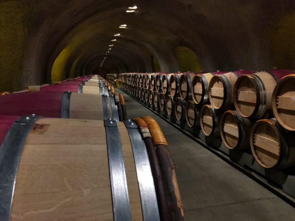 Wine barrels lining the underground wine caves. Discover 15 picture perfect reasons to visit Napa, California - one of the most famous wine regions in the world. And for more travel tips and wanderlust inspiration follow The Scenic Suitcase on Pinterest!