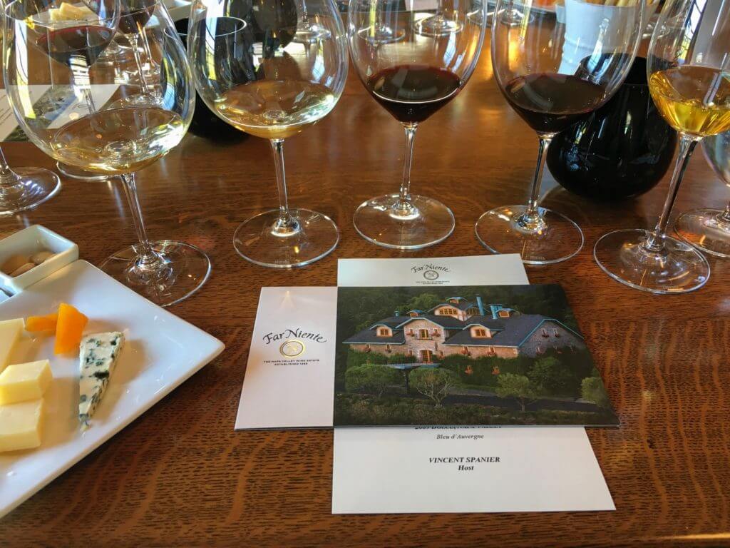 Cheese and wine tastine at Far Niente winery. Discover 15 picture perfect reasons to visit Napa, California - one of the most famous wine regions in the world. And for more travel tips and wanderlust inspiration follow The Scenic Suitcase on Pinterest!