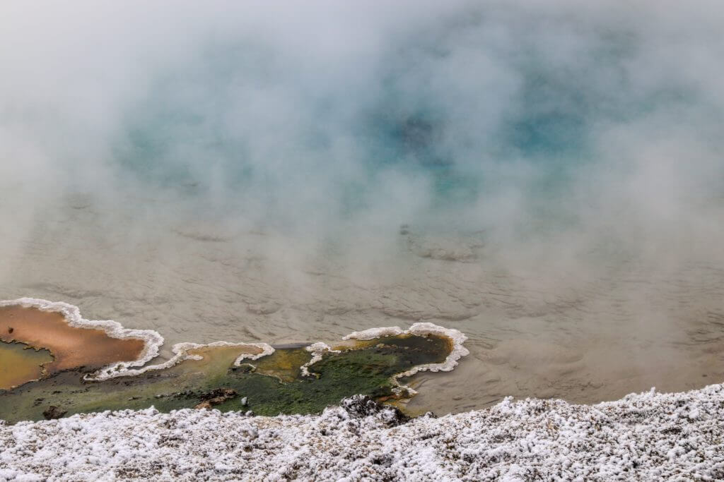 Silex Spring's many colors. Discover Yellowstone's best kept secret. And for more travel tips and wanderlust inspiration follow The Scenic Suitcase on Pinterest!