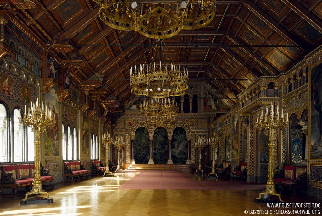 The Singers' Hall. Discover the real story behind Neuschwanstein Castle (aka Sleeping Beauty's real life castle). Want even more wanderlust inspiration? Follow The Scenic Suitcase on Pinterest!