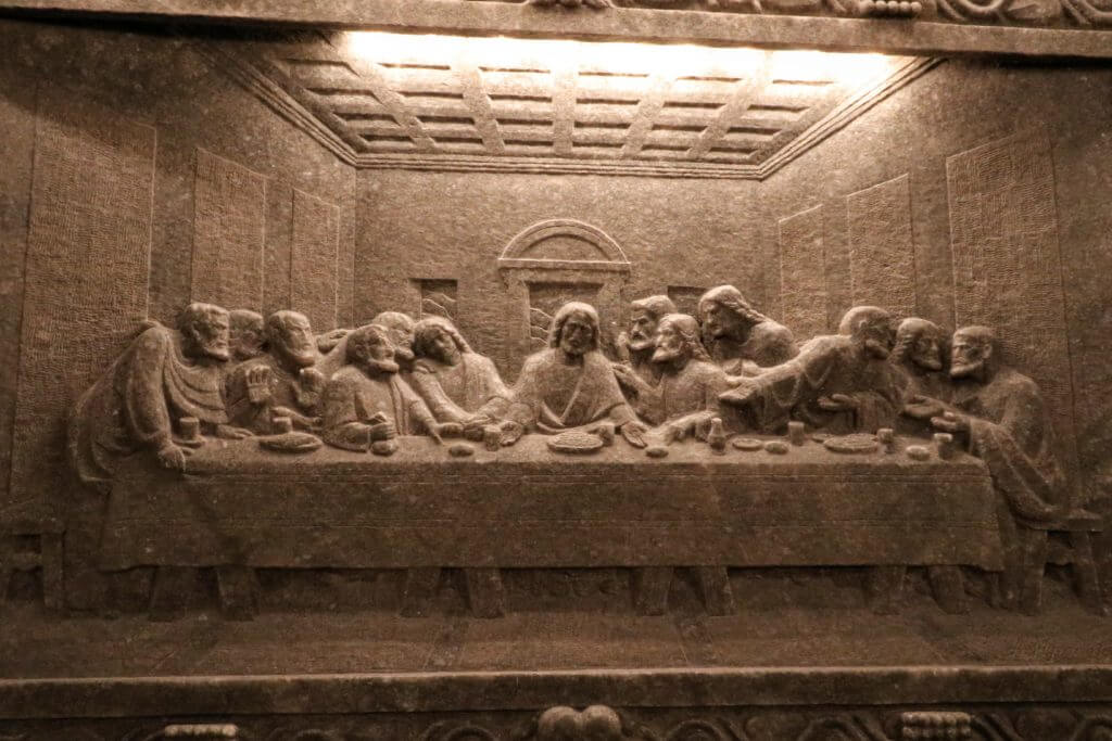 The Last Supper carved into a wall of salt. The Wieliczka Salt Mine in Poland is a marvel 12 million years in the making. Discover what makes this salty wonderland worthy of a UNESCO designation. For more travel tips and wanderlust inspiration follow The Scenic Suitcase on Pinterest!