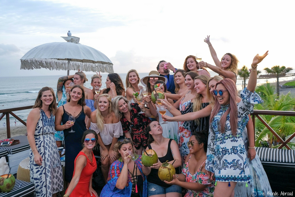 An incredible group of inspiring ladies. Find out what it's like to attend The Blonde Abroad blogging retreat in Bali. From detailed coursework, to a beautiful villa, to delicious food and more!