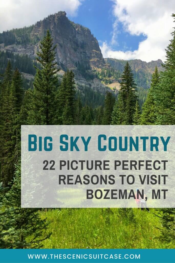 Discover 22 picture perfect reasons to visit Bozeman, Montana. And for more travel tips and wanderlust inspiration follow The Scenic Suitcase on Pinterest!
