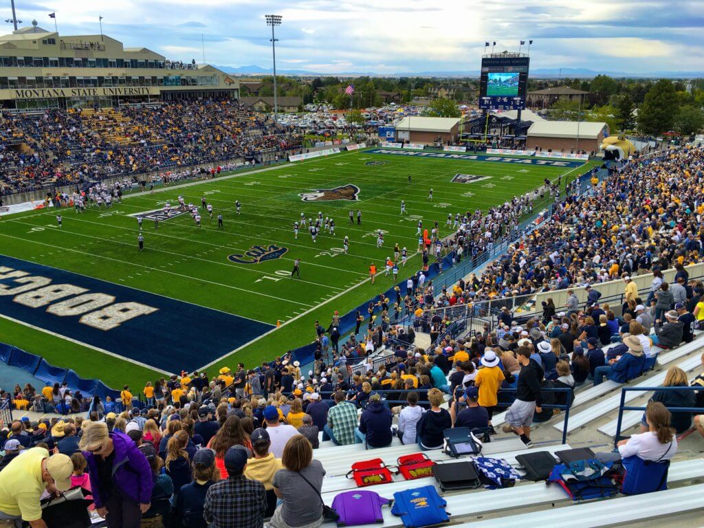 A football game at Montana State University. Discover 22 picture perfect reasons to visit Bozeman, Montana. And for more travel tips and wanderlust inspiration follow The Scenic Suitcase on Pinterest!