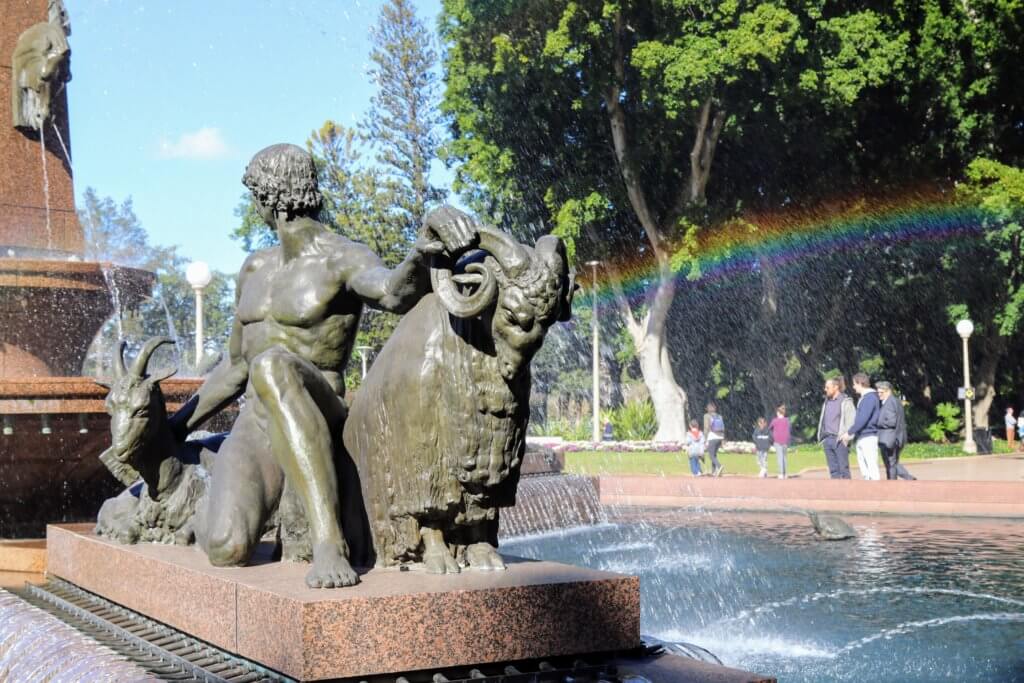 A rainbow in the Archibald Fountain. Discover 25 picture perfect reasons to visit Sydney, Australia. And for more travel tips and wanderlust inspiration follow The Scenic Suitcase on Pinterest!