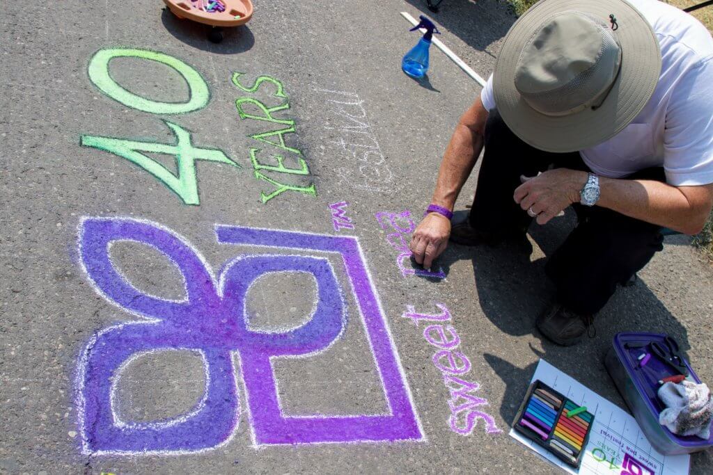 Chalk drawings at The Sweet Pea Festival. Discover 22 picture perfect reasons to visit Bozeman, Montana. And for more travel tips and wanderlust inspiration follow The Scenic Suitcase on Pinterest!