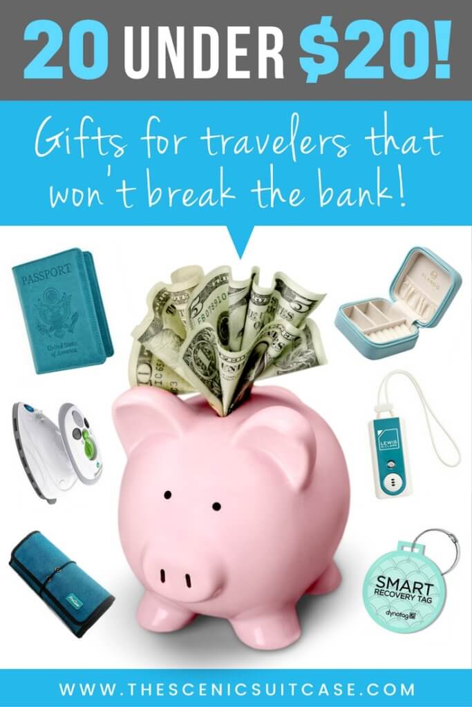 Discover 20 gifts for travelers under $20! The best bargains, stocking stuffers, and special keepsakes for those with a serious case of wanderlust.