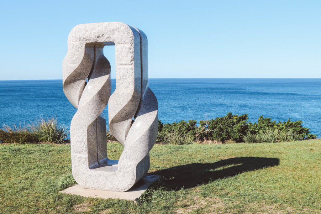 A sculpture along the Bondi to Coogee Coastal Walk in Sydney, Australia. Discover the most picture perfect moments of the year. And for more travel tips and wanderlust inspiration, follow The Scenic Suitcase on Pinterest!