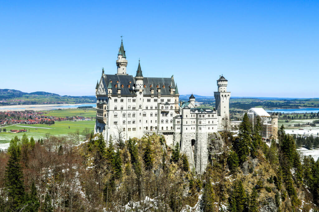 The Neuschwanstein Castle outside Fussen, Germany. Discover the most picture perfect moments of the year. And for more travel tips and wanderlust inspiration, follow The Scenic Suitcase on Pinterest!