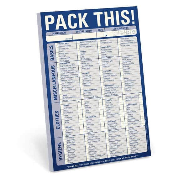 Packing This packing list. Discover 20 gifts for travelers under $20! The best bargains, stocking stuffers, and special keepsakes for those with a serious case of wanderlust.