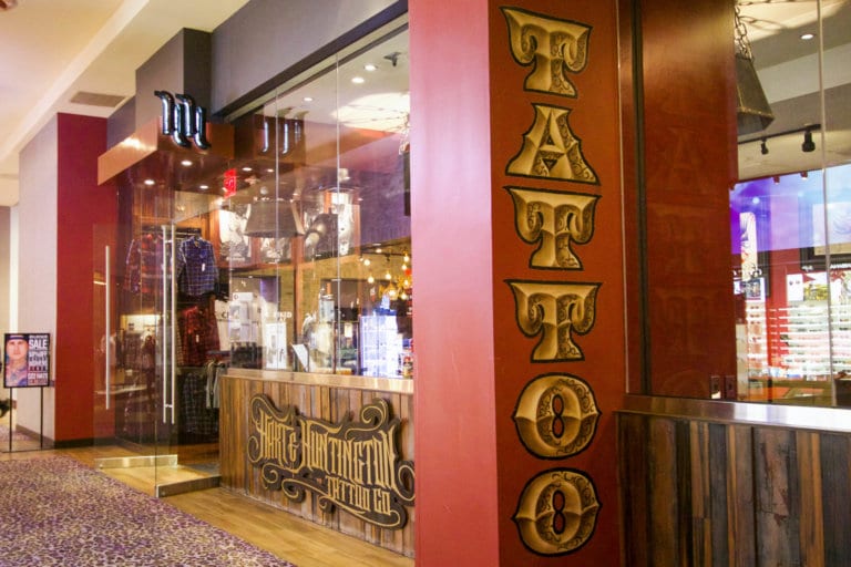GETTING A TATTOO AT HART & HUNTINGTON LAS VEGAS