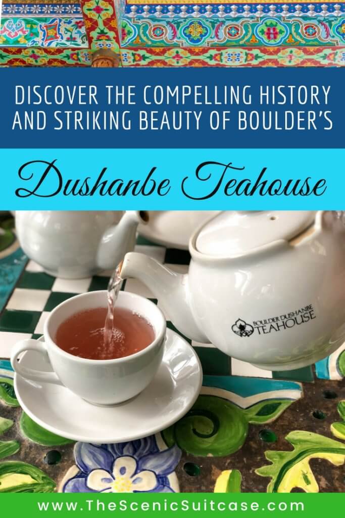 Discover the fascinating history and stunning beauty of the Boulder Dushanbe Teahouse. Learn why it's one place in Colorado you simply can't miss! And for more travel tips and wanderlust inpiration follow The Scenic Suitcase on Pinterest!