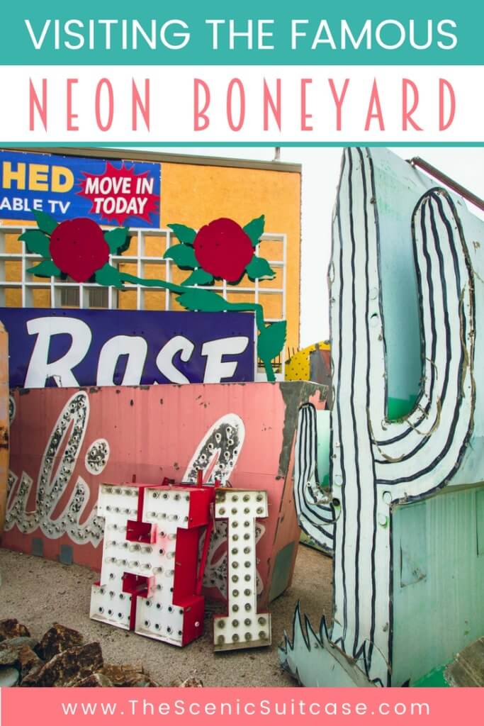 Visiting the Neon Boneyard is a must when you're in Las Vegas. Discover the rich history behind these Sin City icons, and what you need to know before you go! And for more travel tips and wanderlust inspiration, follow The Scenic Suitcase on Pinterest!
