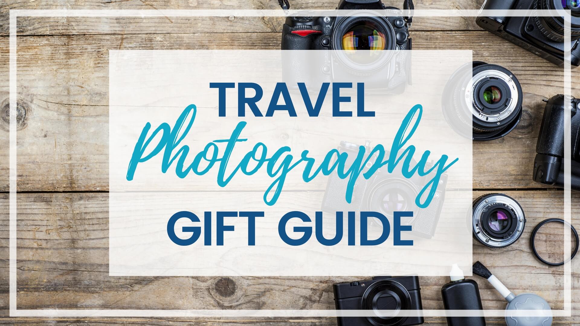 Find all the essential travel photography gear for any shutterbug with a serious case of wanderlust in this travel photography gift guide. Everything you could possibly need to take your photos to the next level! And for more travel tips follow The Scenic Suitcase on Pinterest!