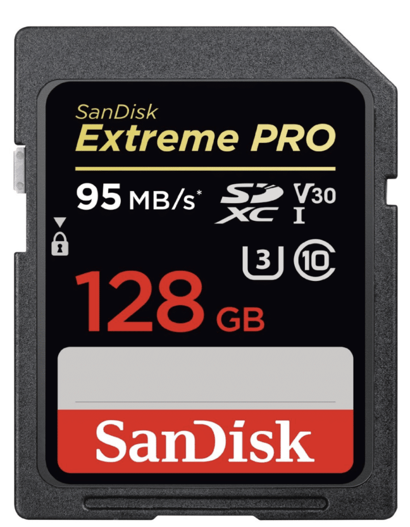 128GB SanDisk memory card for Canon DSLR. Find all the essential travel photography gear for any shutterbug with a serious case of wanderlust in this travel photography gift guide. Everything you could possibly need to take your photos to the next level! And for more travel tips follow The Scenic Suitcase on Pinterest!