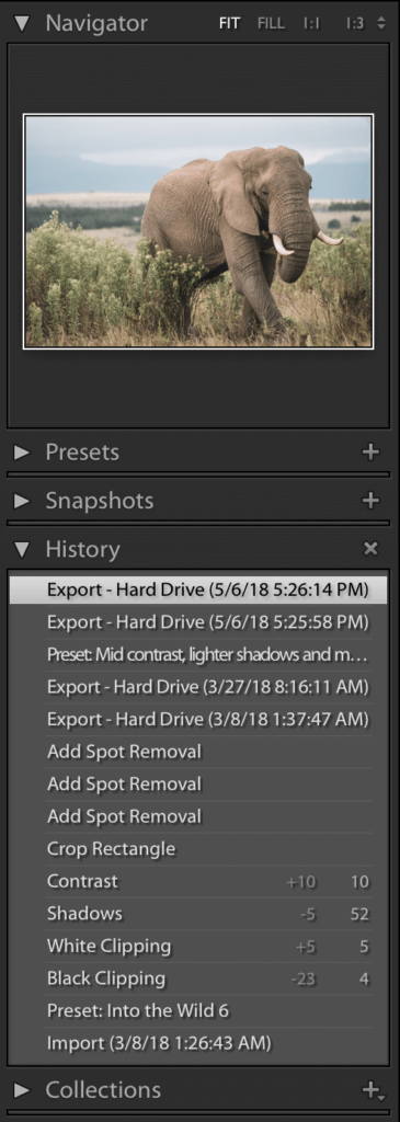 A screen shot of the left side of Lightroom's Develop dashboard. Learn how to create stunning images just like the pros! This beginner's guide to editing photos in Lightroom will show you easy tools to step up your photography game. And for more photography tips and travel inspiration, follow The Scenic Suitcase on Pinterest!