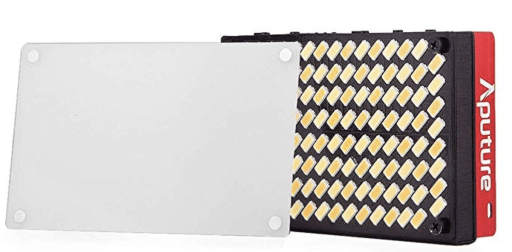 Aputure AL-MX credit card size portable photography light. 
