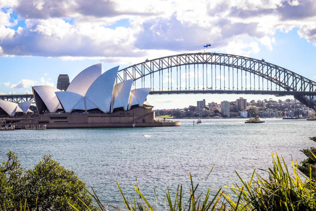 The Sydney Opera House and Sydney Harbour Bridge on a sunny day. Discover 20 of the most iconic photo locations in the world, with links to a map of where you can find them! And for more wanderlust inspiration and travel tips, follow The Scenic Suitcase on Pinterest!