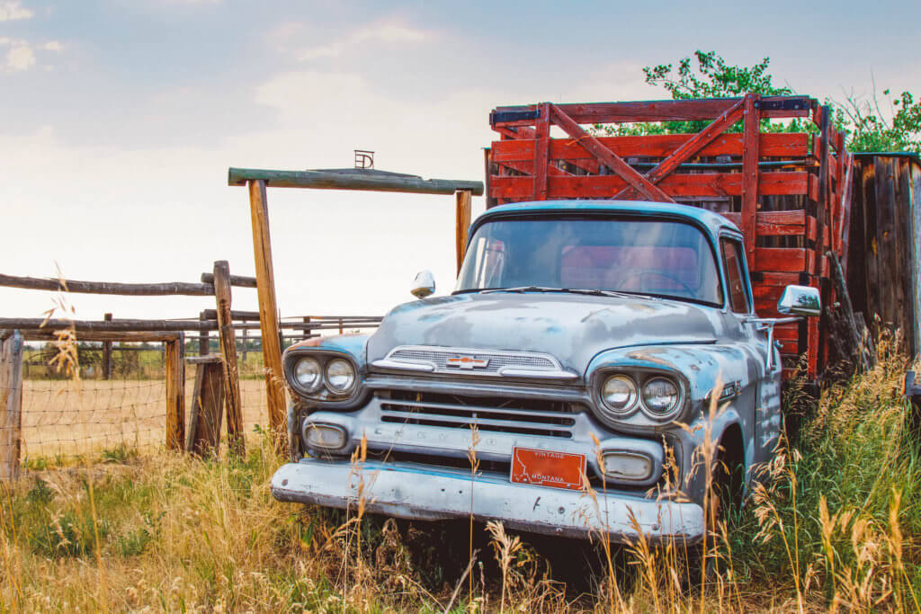 A classic American farm truck in a field. Whether it's the Statue of Liberty, Washington DC, or a quaint hometown parade, these americana images capture the essence of the good ol' U.S.A. And for more travel tips and wanderlust inspiration, follow The Scenic Suitcase on Pinterest!