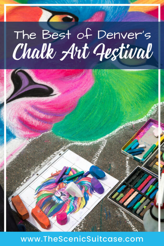 Find out everything you need to know about the annual Denver Chalk Art Festival! What it's all about, what you can expect, and what you can't miss! And for more travel tips and wanderlust inspiration, follow The Scenic Suitcase on Pinterest!