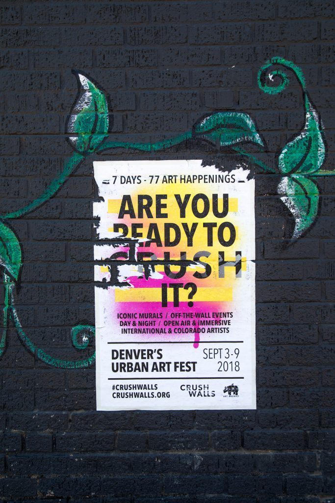 A poster for the annual Crush festival in Denver.