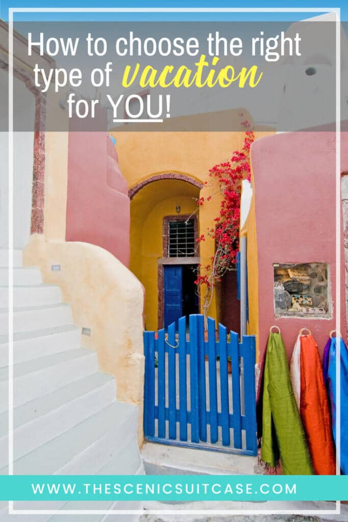 There are a lot of different types of vacations out there, so which is right for you? Find out with this comprehensive list of pros and cons! And for more travel tips and wanderlust inspiration follow The Scenic Suitcase on Pinterest!