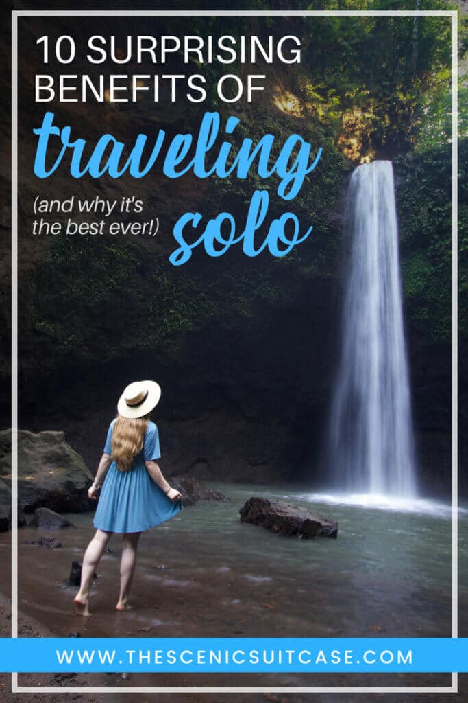 Discover 10 reasons to travel solo, and why seeing the world on your own will rock your socks off. Surprising perks, life-changing opportunities, and more! And for additional travel tips and wanderlust inspiration, follow The Scenic Suitcase on Pinterest!