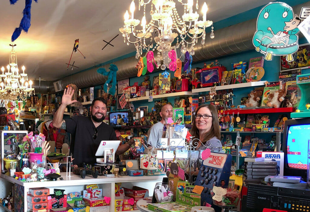 The eclectic 80s store and its owners. Discover the most stunning, offbeat, and unique places in Colorado. Including cliff diving dinner entertainment, haunted hotels, towering dunes, and more! And for additional travel tips and wanderlust inspiration, follow The Scenic Suitcase on Pinterest!
