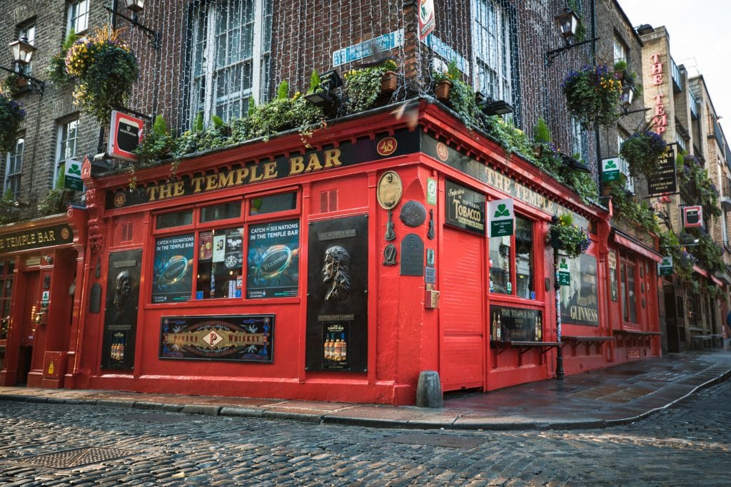 The Temple Bar in Dublin, Ireland. #TempleBar #DublinIreland