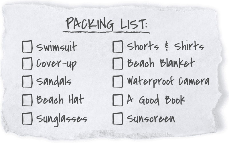 Beach packing list. This complete beach packing guide includes everything you need for your next tropical vacation. Plus, suggestions on products you'll love on your travels! And for more travel tips follow The Scenic Suitcase on Pinterest!