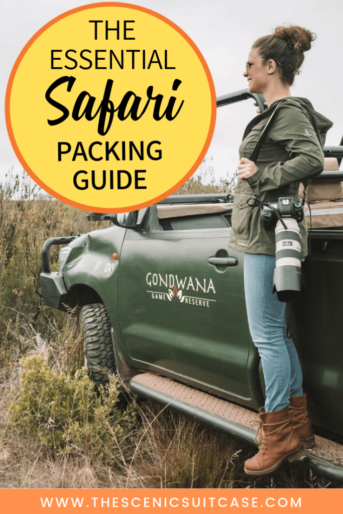 Learn what you need to bring on your next African adventure with this essential safari packing guide. And for more travel tips follow The Scenic Suitcase on Pinterest!
