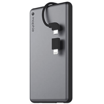 Mophie portable charger. Discover long-haul flight essentials that will make your trip a dream instead of a nightmare. Includes everything you need to enjoy your time in the air! And for more travel tips, follow The Scenic Suitcase on Pinterest!