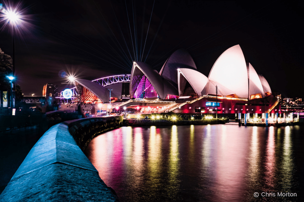 The Opera House during Vivid Sydney. #vividsydney #vivid