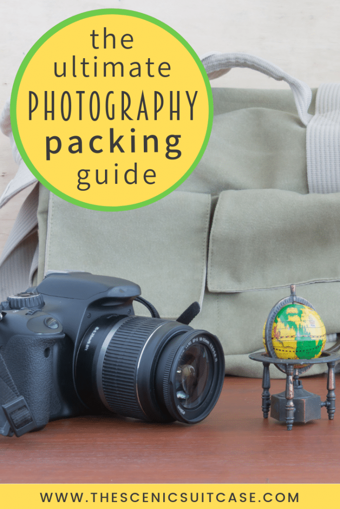 In this complete travel photography packing guide you'll discover exactly what you need to bring to capture stunning images of your next adventure! And for more travel and photography tips, follow The Scenic Suitcase on Pinterest! #travelphotography #photographypackingguide #packingguide #travel