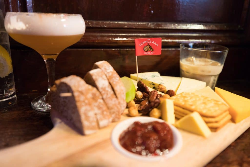 A cheese plate at The Temple Bar. A delicious reason to visit Dublin. #TempleBar