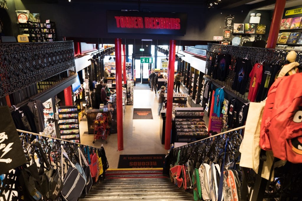 The interior of Tower Records. #TowerRecords